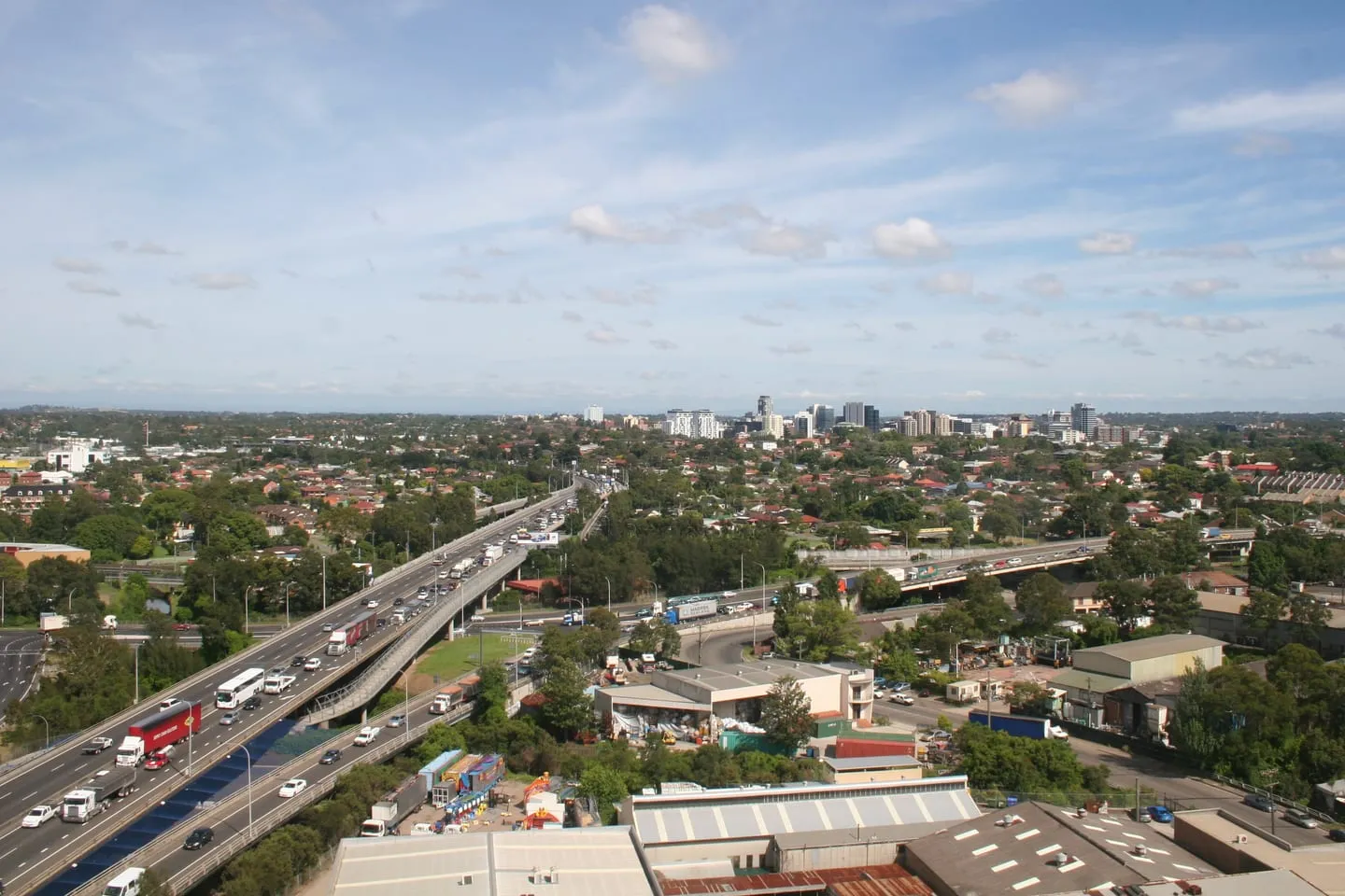 Mortgage broker Parramatta, aerial view over the Parramatta CBD